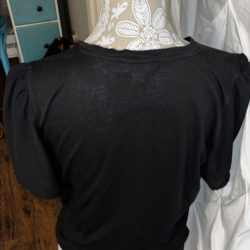 Michael Kors Black Crew Neck Tee - Picture 8 of 10